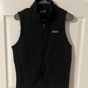 M Patagonia Black Fleece Vest